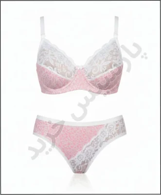 ست شورت و سوتین نخ و گیپور مسطر