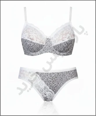 ست شورت و سوتین نخ و گیپور مسطر