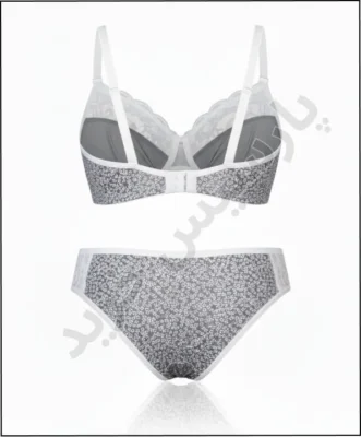 ست شورت و سوتین نخ و گیپور مسطر