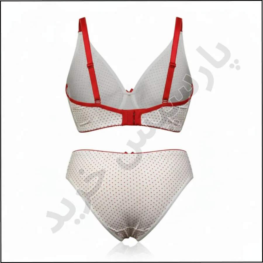 ست شورت و سوتین تمام نخی مسطر