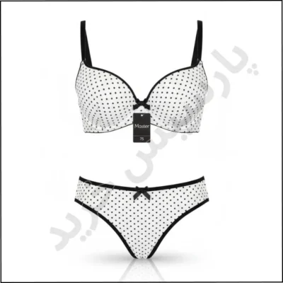 ست شورت و سوتین تمام نخی مسطر