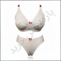 ست شورت و سوتین تمام نخی مسطر