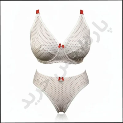 ست شورت و سوتین تمام نخی مسطر