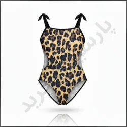 مایو شنا دخترانه مدل پلنگی