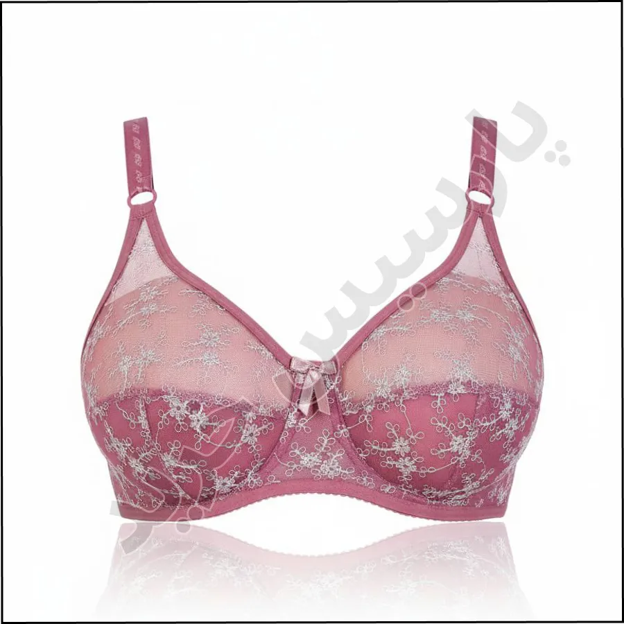 سوتین فنردار تمام دانتل تور اروپایی مسطر