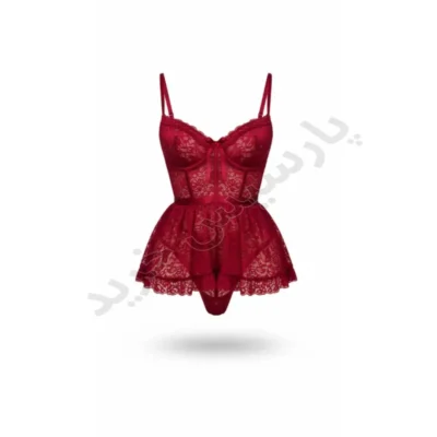 ست لباس خواب زنانه تمام گیپور دلوین