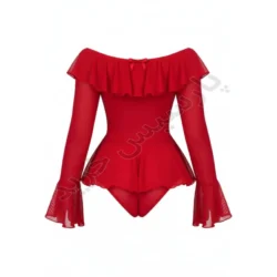 لباس خواب زنانه توری آستین دار دلوین